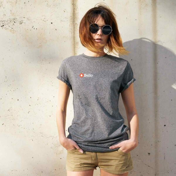 White side print logo shirt